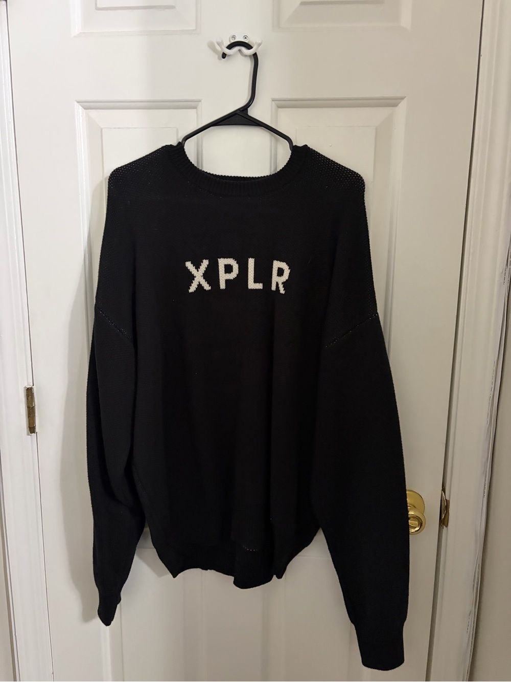 Sam & Colby Black XPLR Crewneck Sweater - Men's Casual Knit